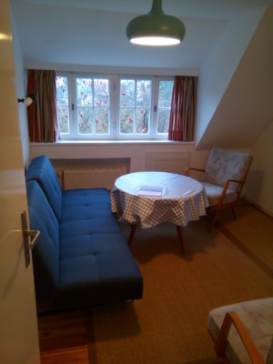 Hohwacht Ostsee Seeadler Ferienwohnung oben Wohnzimmer